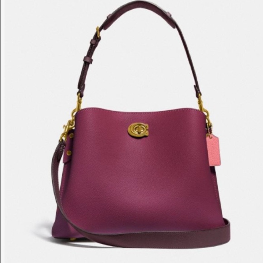 Coach Willow Colorblock Shoulder Bucket Ball